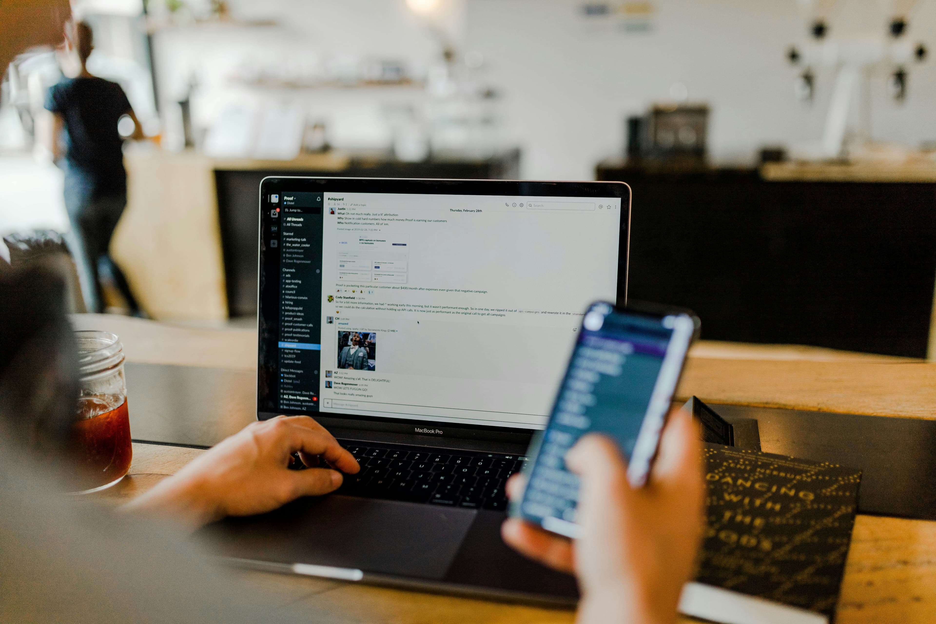 Person receiving instant approval on their device